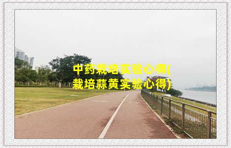 中药栽培实验心得(栽培蒜黄实验心得)